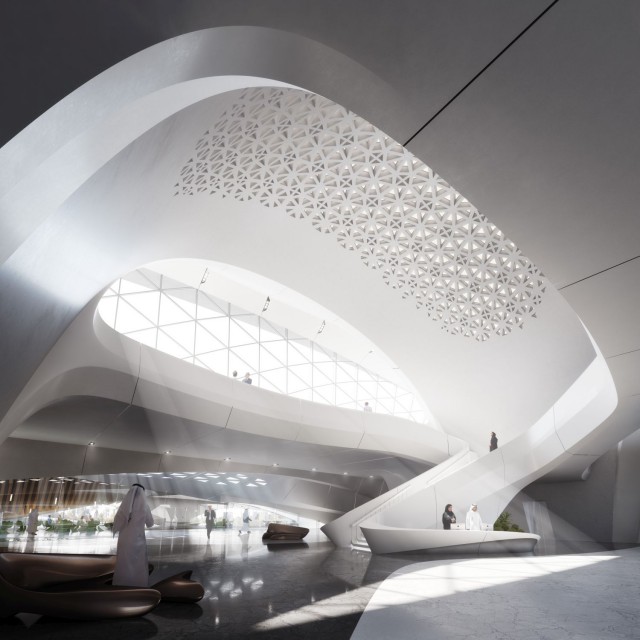 Supernowoczesny i zielony biurowiec na… pustyni. To projekt spod kreski Zaha Hadid Architects