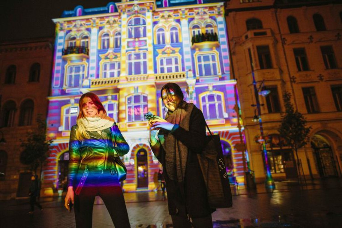 Festiwalu Kinetycznej Sztuki Światła ponownie odbędzie się we wrześniu , fot. z arch. UMŁ Łódzki Festiwal Światła rozbłyśnie nowymi barwami