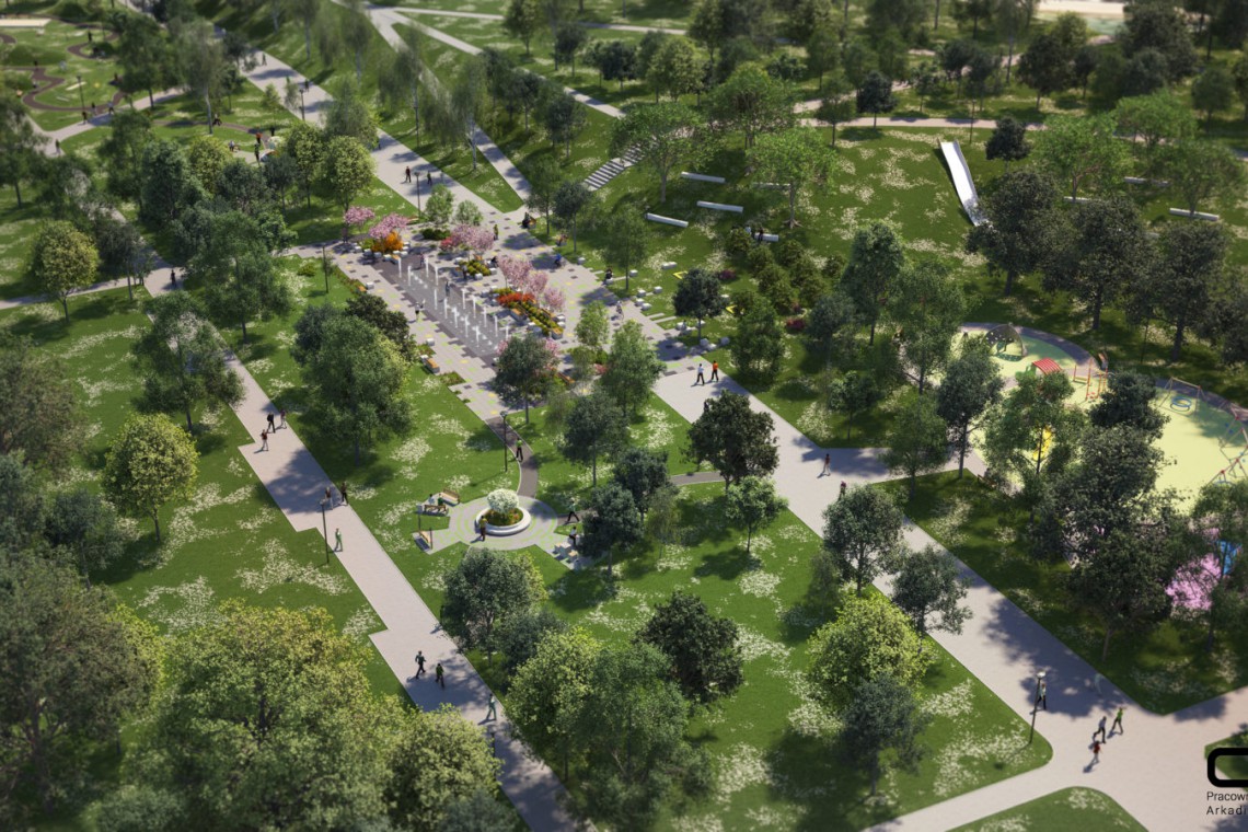 fot. UM Dąbrowa Górnicza Tak będzie wyglądać Park Hallera w Dąbrowie Górniczej