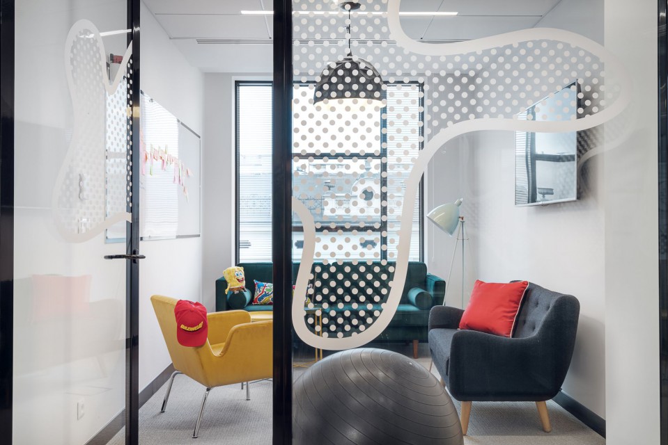 Biuro Viacom fot. Mood Works – Dorota Kuć & Karina Snuszka TOP: Najbardziej designerskie biura, które ujrzały światło dzienne w I kwartale 2018 roku