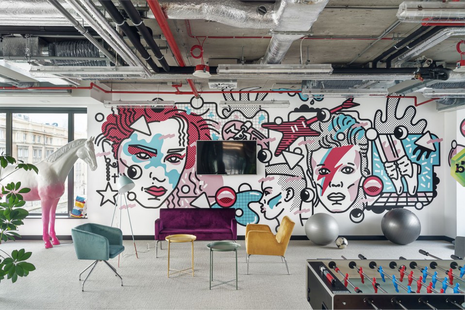 Biuro Viacom fot. Mood Works – Dorota Kuć & Karina Snuszka TOP: Najbardziej designerskie biura, które ujrzały światło dzienne w I kwartale 2018 roku