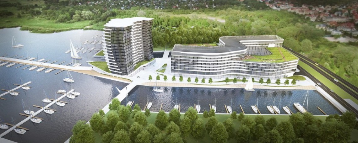 fot. mat. pras. Jezioro Dąbie niczym luksusowy kurort. Oto hotel Maritim i szczeciński... Spinaker