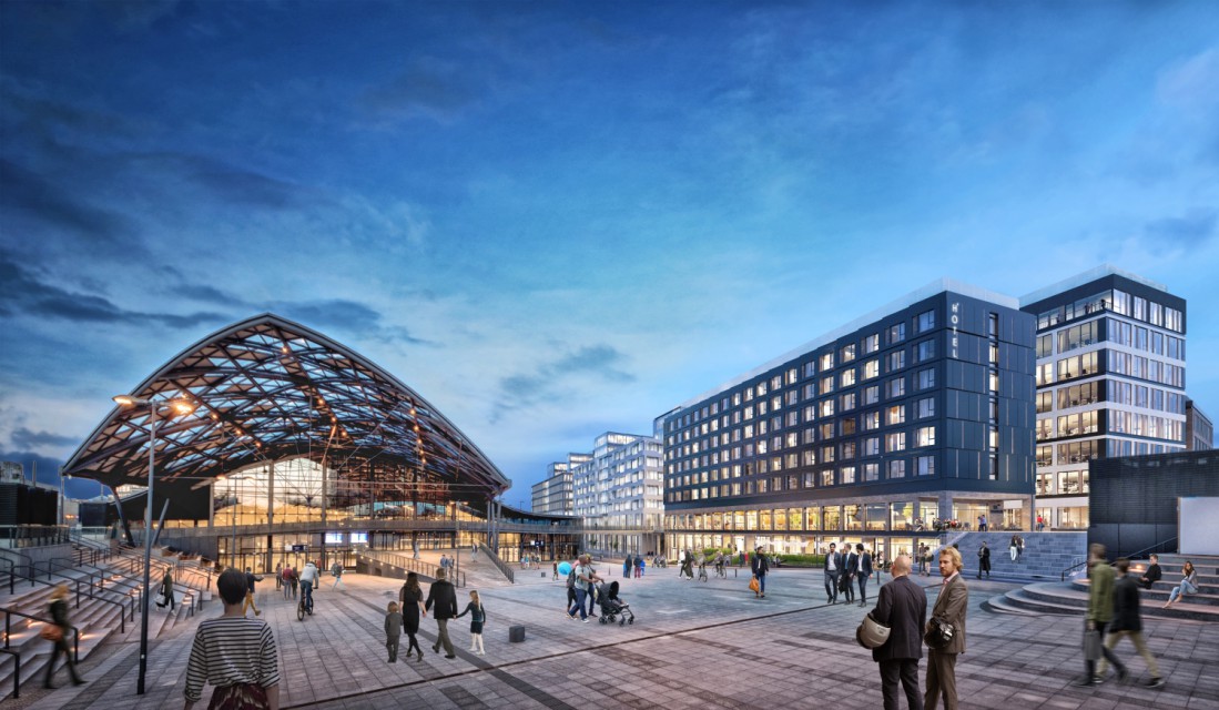 Nowe Centrum Łodzi (inwestor: Ghelamco, projekt: PIG Architekci) fot. mat. prasowe Biurowe inwestycje odmieniają Łódź