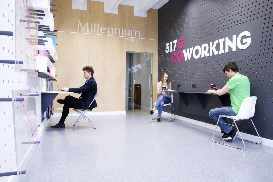 SGH i Bank Millennium otworzyli centrum coworkingu fot. mat. prasowe Szkoła Główna Handlowa ma centrum coworkingu