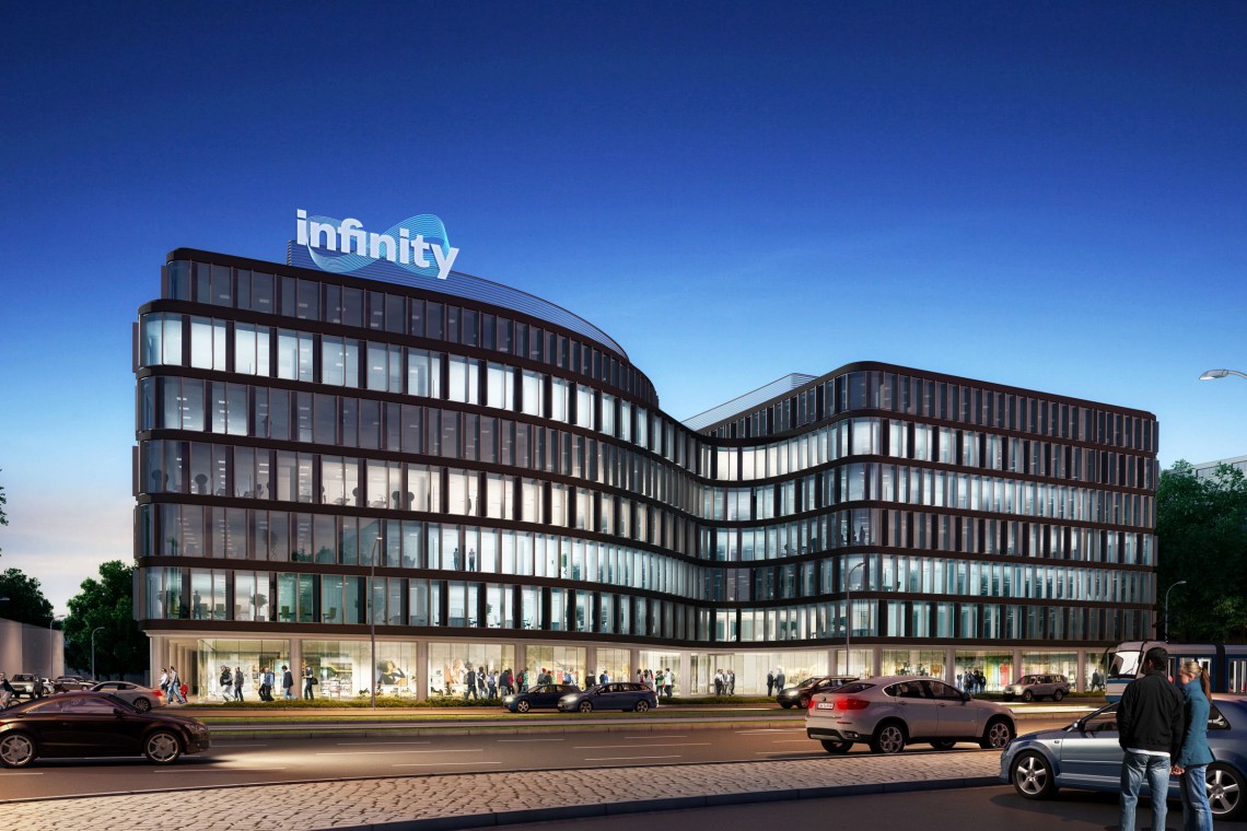 INFINITY fot. mat. prasowe Nowa inwestycja biurowa w samym sercu Wrocławia. To projekt AHR Architects