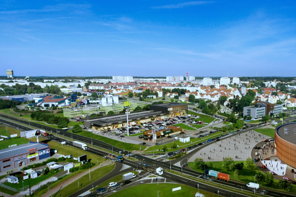 fot. mat. prasowe Park handlowy spod kreski Mofo Architekci w budowie
