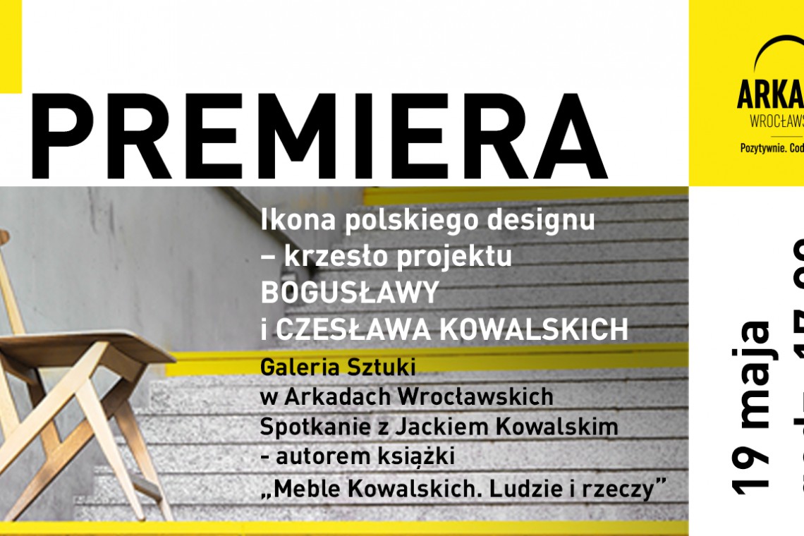 Ikona polskiego designu szkicu Bogusławy i Czesława Kowalskich w Arkadach Wrocławskich
