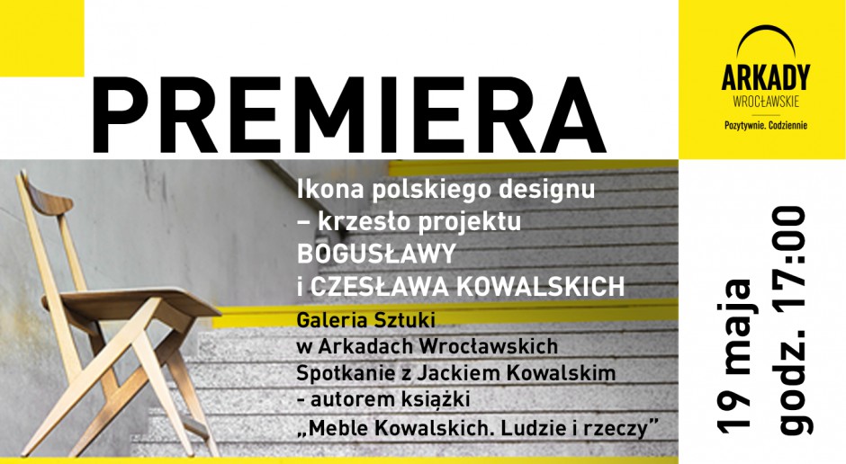 Ikona polskiego designu szkicu Bogusławy i Czesława Kowalskich w Arkadach Wrocławskich