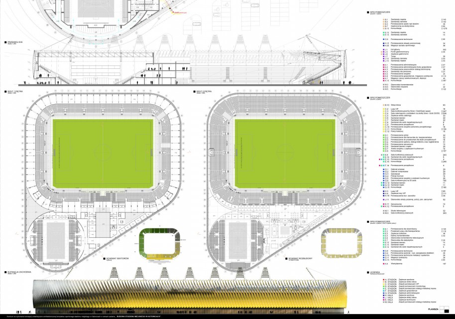 III Nagrodę i 10 tys. zł. zdobyli LAP STUDIO i STOPROCENT Architekci Adam Kulikowski Przemysław Kaczkowski fot. mat. SARP Katowice Tak może wyglądać nowy stadion GKS-u Katowice. To projekt RS Architekci