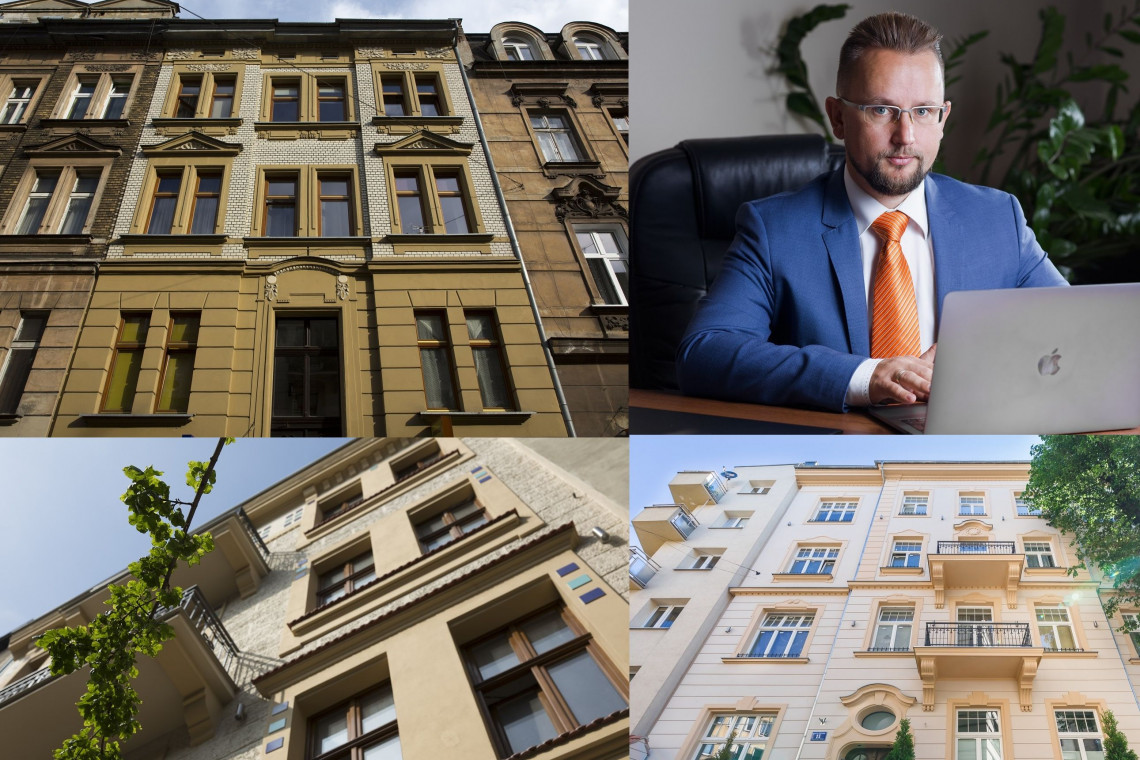 Zrewitalizowane przez Koneser Group kamienice i Cyprian Chałupczak, współzałożyciel spółki Koneser Group fot.mat. inwestora Okiem inwestora. Rewitalizacja kamienic czy budowanie nowych obiektów?