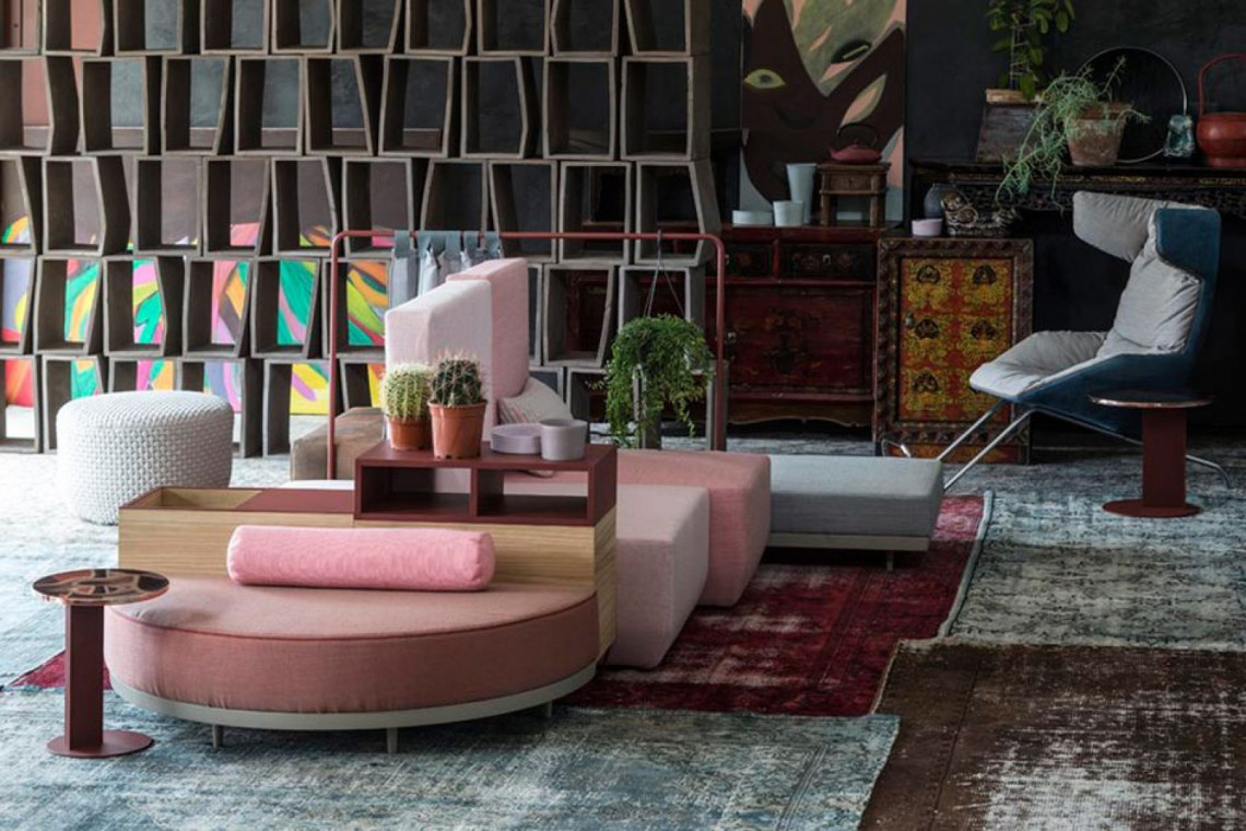 Sofa z serii "Bikini Island" firmy Moroso. Projekt: Werner Aisslinger. Fot. Moroso Design według Wernera Aisslingera