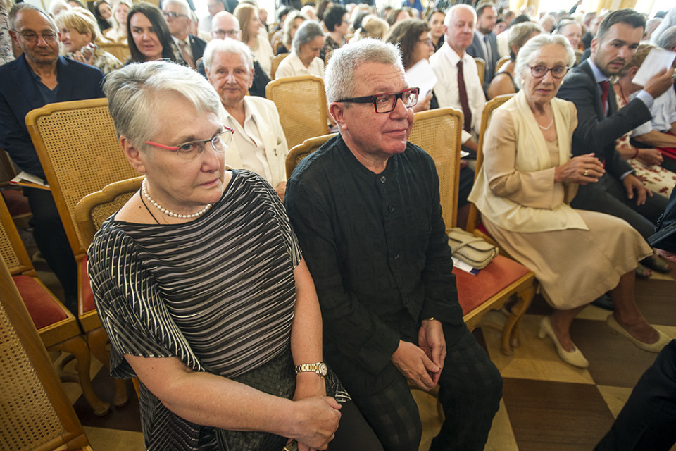 fot. Krzysztof Wierzbowski Daniel Libeskind z nagrodą Miasta Stołecznego Warszawy. Zobacz, jak wyglądała uroczystość przyznania nagrody