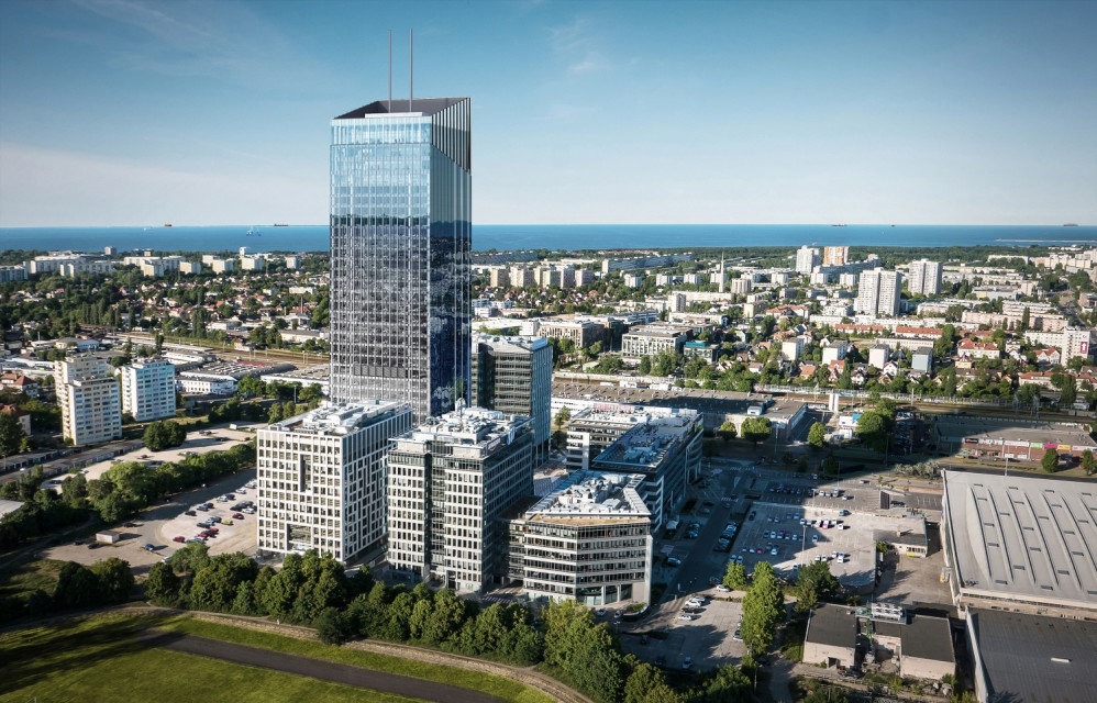 Nominację zdobyła Olivia Star w Gdańsku (Olivia Business Centre) to najnowszy, szósty budynek w kompleksie Olivia Business Centre oraz najwyższy i największy biurowiec w Polsce Północnej. Wysoki na 180 m obiekt oferuje 34 piętra i 43,8 tys. mkw. GLA .fot. mat. prasowe Najciekawsze budynki biurowe na polskim rynku. Który zdobędzie statuetkę Prime Property Prize 2018?