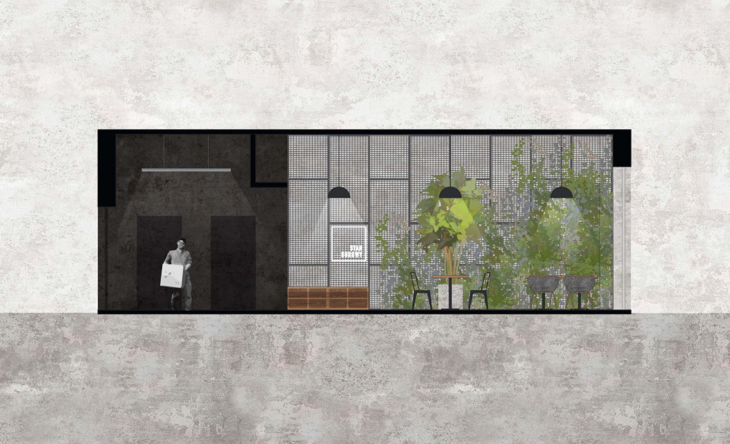 ggrupa stan surowy warszawa sushi restauracja widok aranżacyjny fot. mat. architektów Restauracja serwująca kuchnię azjatycką i zarazem klimatyczny bar. A do tego design, który zachwyca!