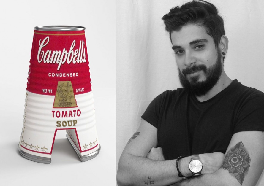 A jak Andy Warhol i kultowa puszka zupy. Oto Artphabet, czyli alfabet
