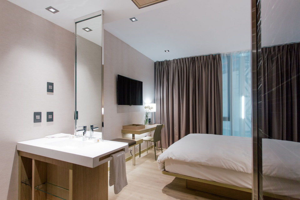 I Widok wnętrza prototypu na hali w Skawinie fot. mat. DMDmodular Powstaje najwyższy hotel modułowy na świecie!