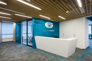 Gdy wnętrze biura i marka są jednością. Oto siedziba Eurogate Logistics szkicu Bit Creative