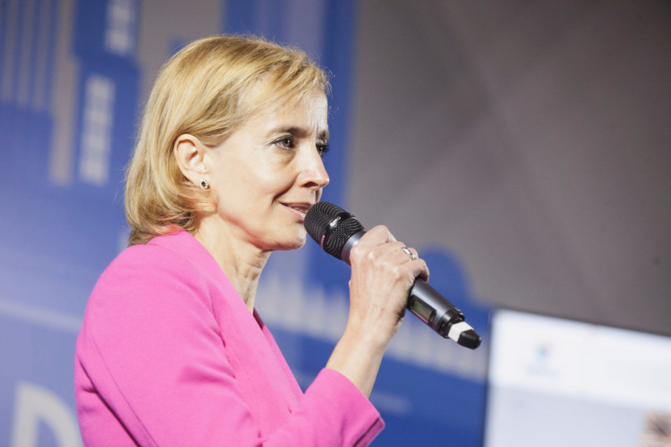 Danuta Barańska, dyrektor kreatywna, Tetris - prezentacja biura CCC Tak projektuje się biura! Quick Stories podczas Property Forum 2018