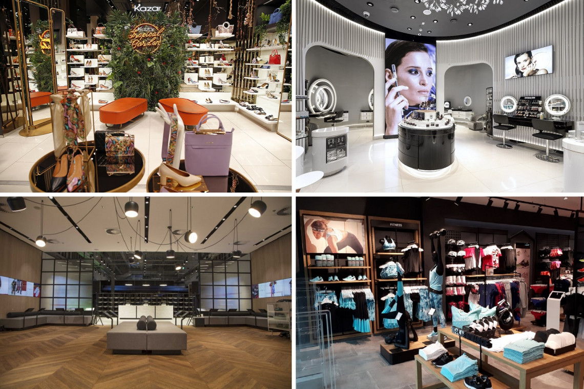 Od góry: salon Kazar, showroom Dr Irena Eris, showroom eObuwie.pl, salon 4F, fot. mat. pras. Zaskoczyć klienta - najlepiej na każdym kroku. O sztuce designu we współczesnym świecie retailu