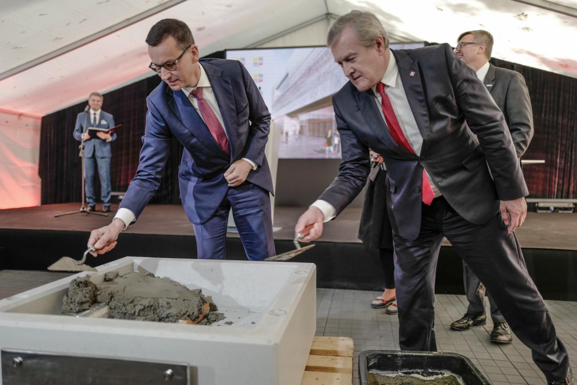 fot. mat. prasowe Muzeum Historii Polski z kamieniem. Budowa przebiega sprawnie