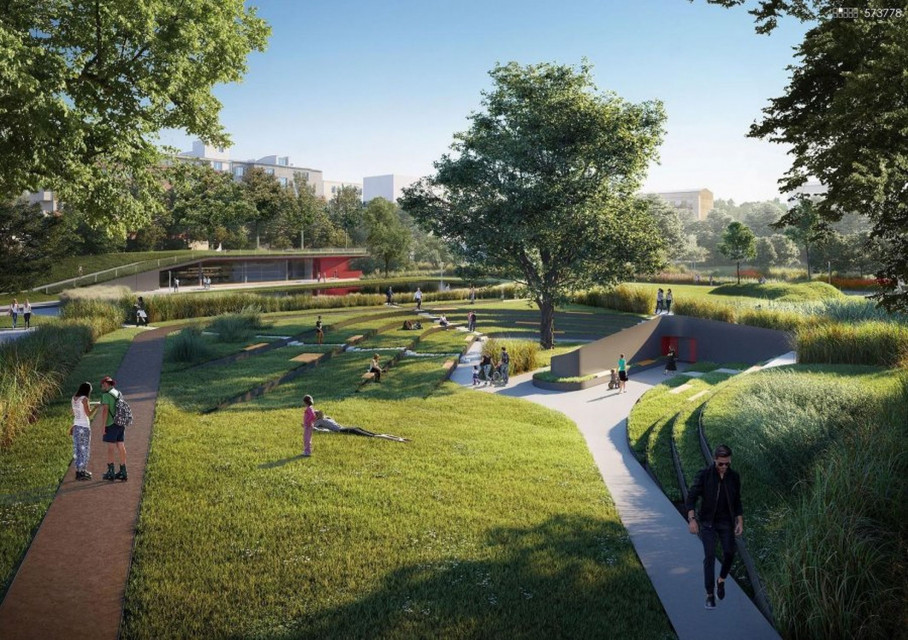 Park Centralny w Gdyni fot. mat. UM Gdynia Nowy przetarg na drugi etap Parku Centralnego w Gdyni