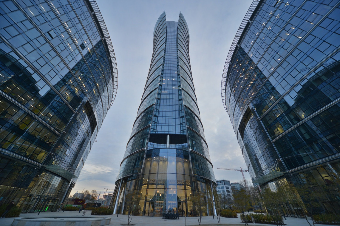 Warsaw Spire, fot. mat. pras. Rondo Daszyńskiego gigantyczną dzielnicą biznesową