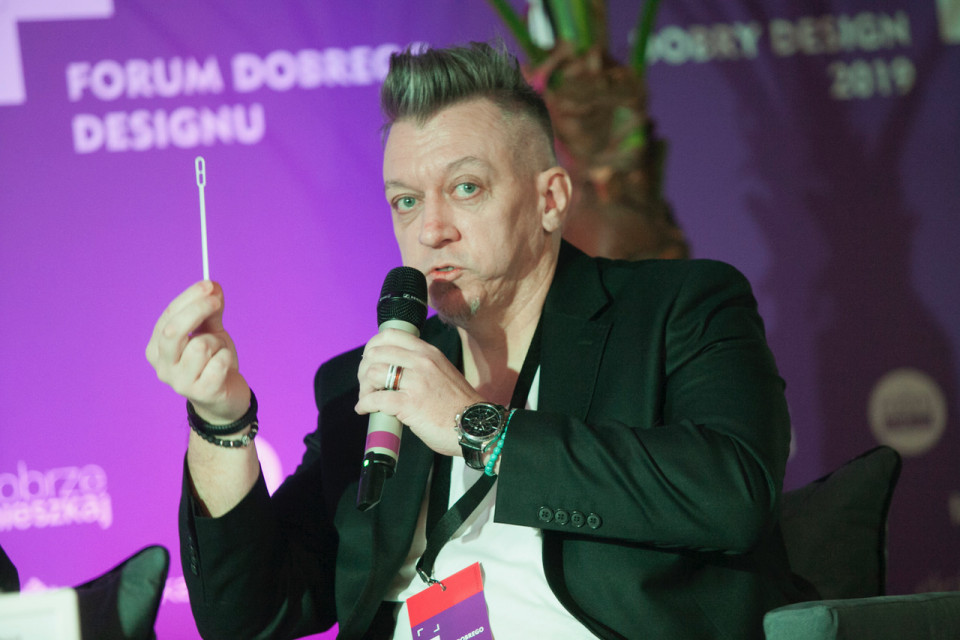 Robert Majkut (CEO, Head of Design pracowni Robert Majkut Design) FDD: Design może być katalizatorem zmian. Sesja inauguracyjna w obiektywie