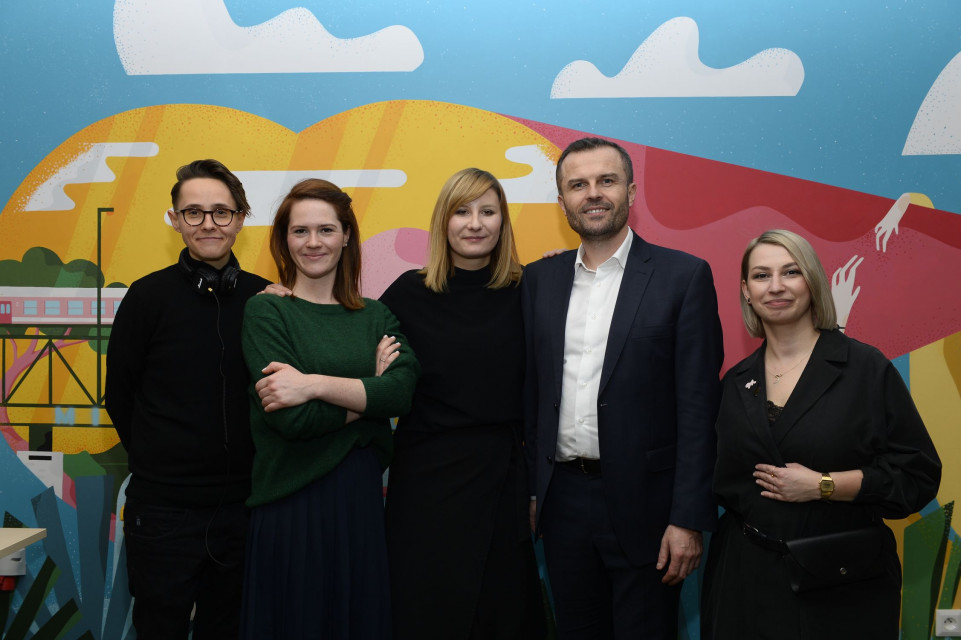 od lewej Justyna Frąckiewicz Aleksandra Opozda Ewa Krzysiak Dariusz Gul Karolina Kowalik Tremend, Ian Hamilton i Justyna Frąckiewicz połączyli siły. Efekt? Jedyny w swoim rodzaju Ibis Styles