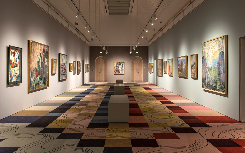 Wystawa Jorn+Munch, mat. pras. EGE carpets Duński design w przestrzeniach sztuki