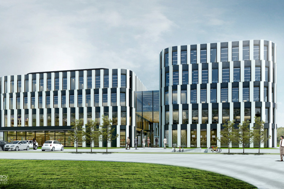 DL Center Point II Katowice ul. Wrocławska 1 fot. mat. prasowe Ostrowscy Architekci zaprojektowali, a Eiffage Polska Budownictwo zbuduje nowy biurowiec w Katowicach
