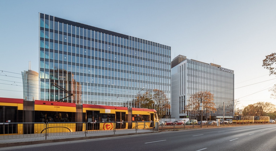 Spark C, projekt: Kuryłowicz&Associates, inwestor: Skanska fot. mat. prasowe Property Design Awards 2019: Oto wielka "piątka". Te inwestycje nominowaliśmy w kategorii: Bryła - Biurowiec