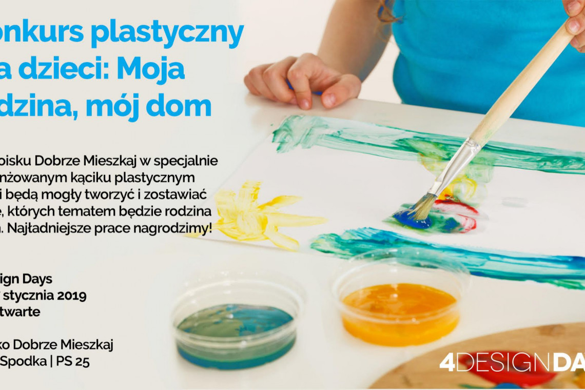 fot. mat. prasowe Konkurs dla małych artystów! Zapraszamy na atrakcje dla najmłodszych na 4 Design Days