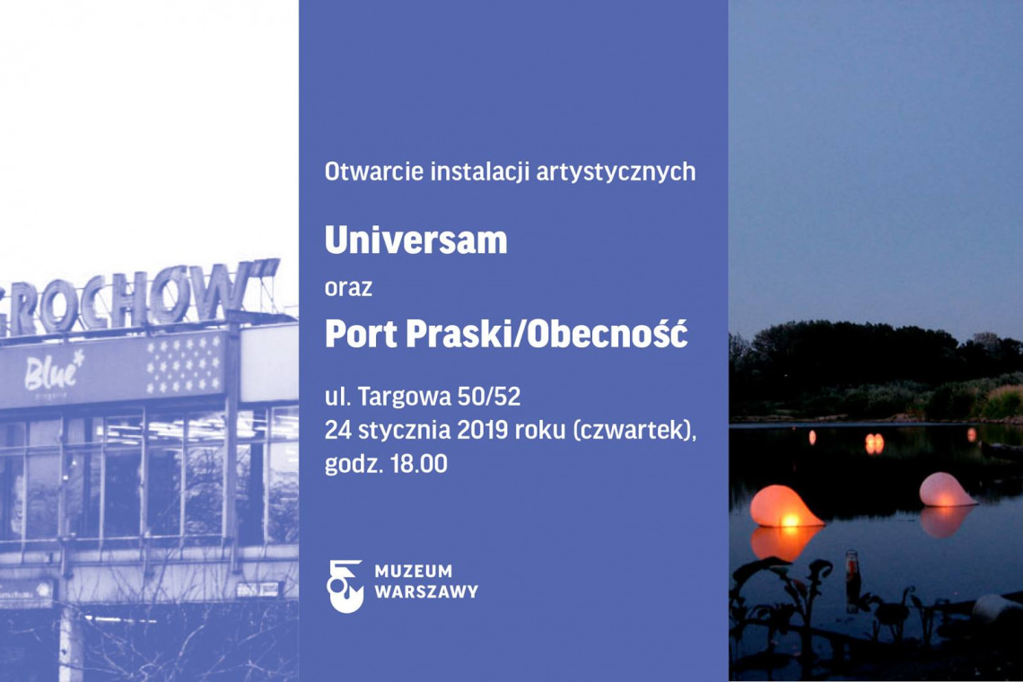 fot. mat. pras. „Universam” oraz „Port Praski/Obecność” – nowe instalacje artystyczne w Muzeum Warszawskiej Pragi