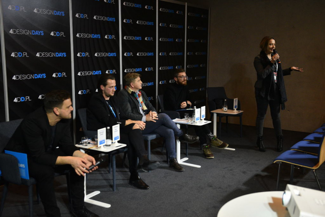 Paneliści dyskusji „Projektowanie spod znaku AR”, która odbyła się podczas 4 Design Days fot. PTWP 4 Design Days: Jak wykorzystać technologię AR w projektowaniu?