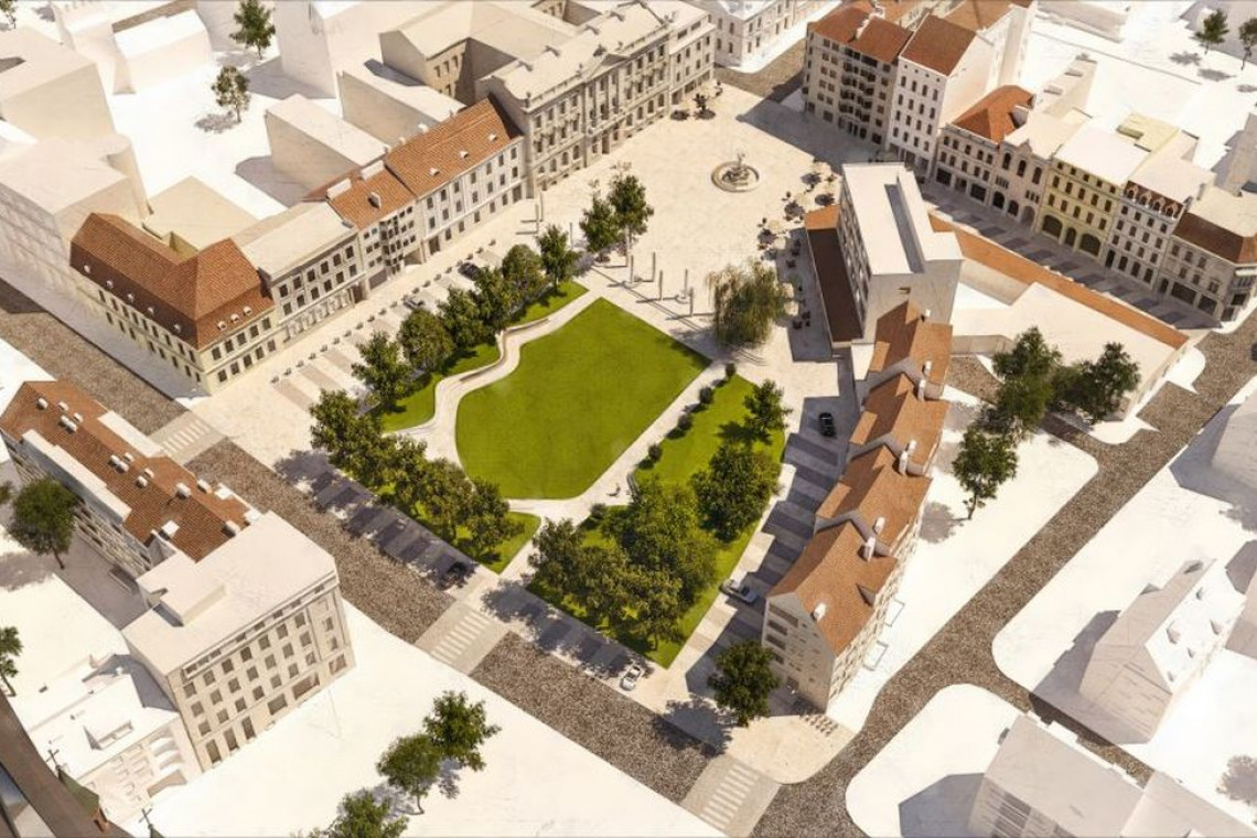 I NAGRODA – 30 000,00 zł brutto dla: Biura „Orłowski Szmański Architekci” fot. UM Szczecin Jeden z najstarszych placów w Szczecinie czekają zmiany. Właśnie rozstrzygnięto konkurs