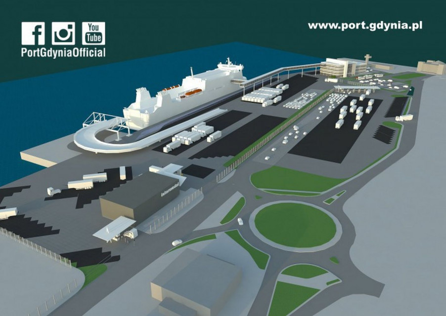 Nowy terminal promowy fot. mat. Port Gdynia Te inwestycje odmienią nadmorskie oblicze Gdyni