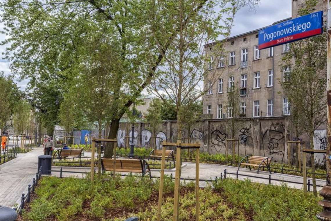 Przygotowane plany dla tzw. Zielonego Polesia dążą do przekształcenia terenu w przestrzeń przyjazną mieszkańcom. , fot. Stefan Brajter / Archiwum UMŁ Łódź ma plan na Stare Polesie