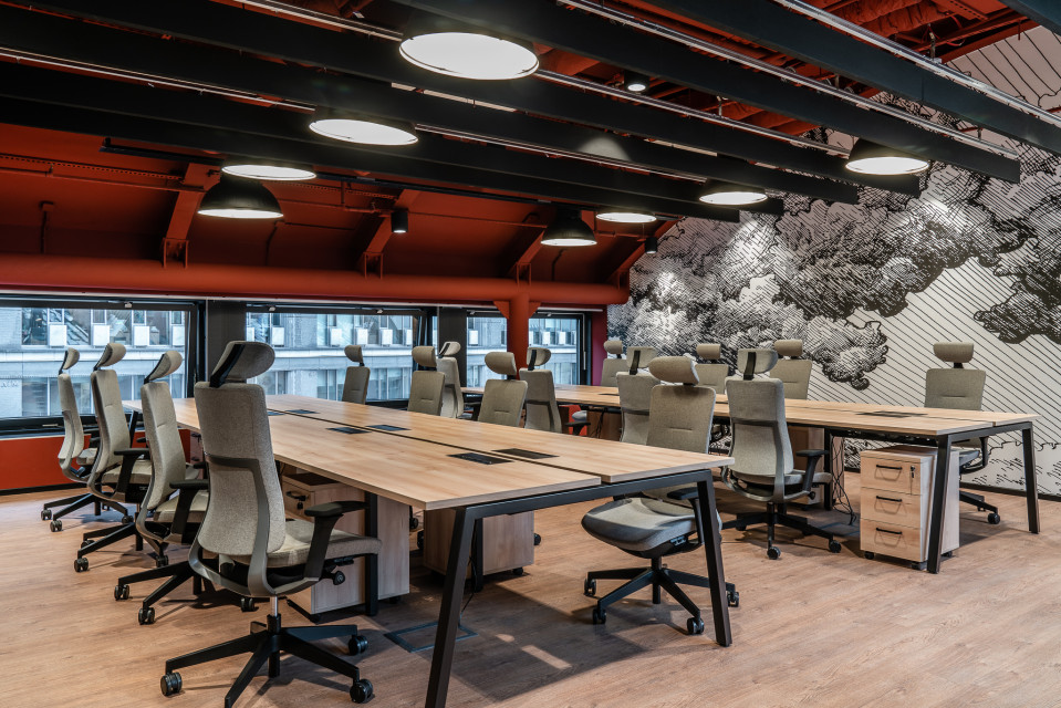 Solutions.Rent / Ethos, Warszawa / projektant: The Design Group TOP 40: Tym żyła branża biurowego designu w 2019 roku. Oto największe otwarcia minionych miesięcy