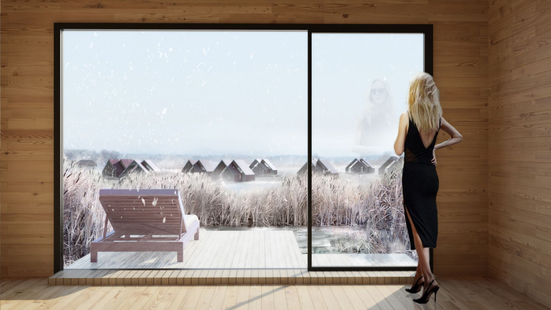 W Pasymiu powstanie pięciogwiazdkowy resort z hotelem, 50 całorocznymi domami, centrum konferencyjne, spa, restauracja oraz prywatna marina przy Jeziorze Kalwa fot. mat. MJZ Luksusowy resort zatopiony w krajobrazie. O jedynej takiej inwestycji hotelarskiej na Mazurach opowiada Maciej Zawadzki z MJZ
