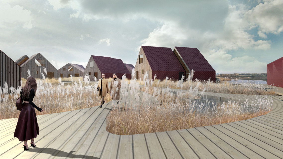 W Pasymiu powstanie pięciogwiazdkowy resort z hotelem, 50 całorocznymi domami, centrum konferencyjne, spa, restauracja oraz prywatna marina przy Jeziorze Kalwa fot. mat. MJZ Luksusowy resort zatopiony w krajobrazie. O jedynej takiej inwestycji hotelarskiej na Mazurach opowiada Maciej Zawadzki z MJZ