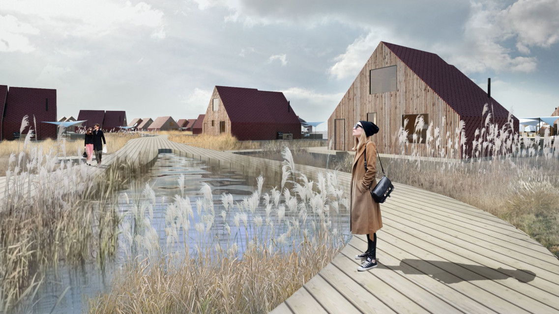W Pasymiu powstanie pięciogwiazdkowy resort z hotelem, 50 całorocznymi domami, centrum konferencyjne, spa, restauracja oraz prywatna marina przy Jeziorze Kalwa fot. mat. MJZ Luksusowy resort zatopiony w krajobrazie. O jedynej takiej inwestycji hotelarskiej na Mazurach opowiada Maciej Zawadzki z MJZ