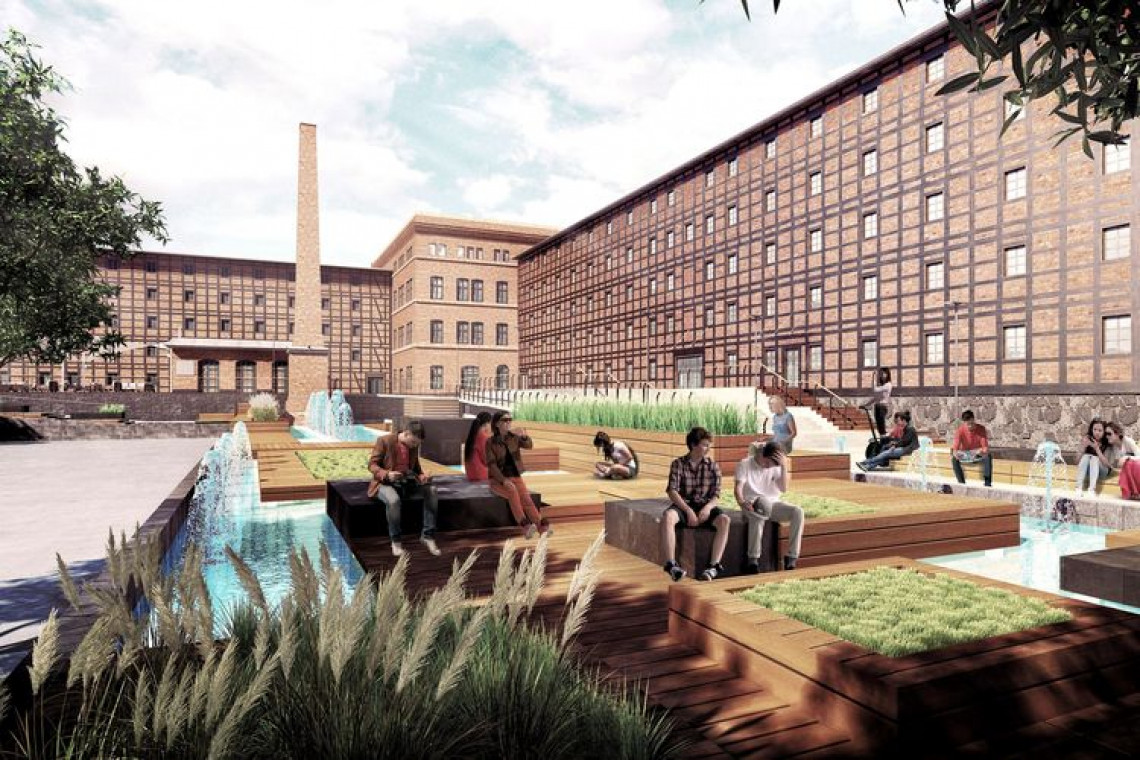 racownia Łukasza Szlepera zaprojektowała przebudowę młyna według koncepcji opracowanej przez Nizio Design International, fot. UM Bydgoszcz Młyn Rothera w Bydgoszczy - przestrzenie nabierają charakteru