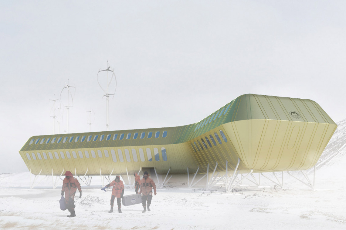 Postęp prac na budowie gmachu polskiej stacji antarktycznej na wyspie Króla Jerzego