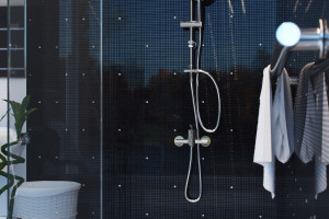 Komfort pod designerskim prysznicem
