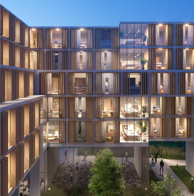 Jury przyznało także wyróżnienia pracowni WXCA fot. mat. UW Projekt Praga z pierwszym miejscem w konkursie na akademik dla UW. Za nimi JEMS Architekci i Analog Piotr Śmierzewski