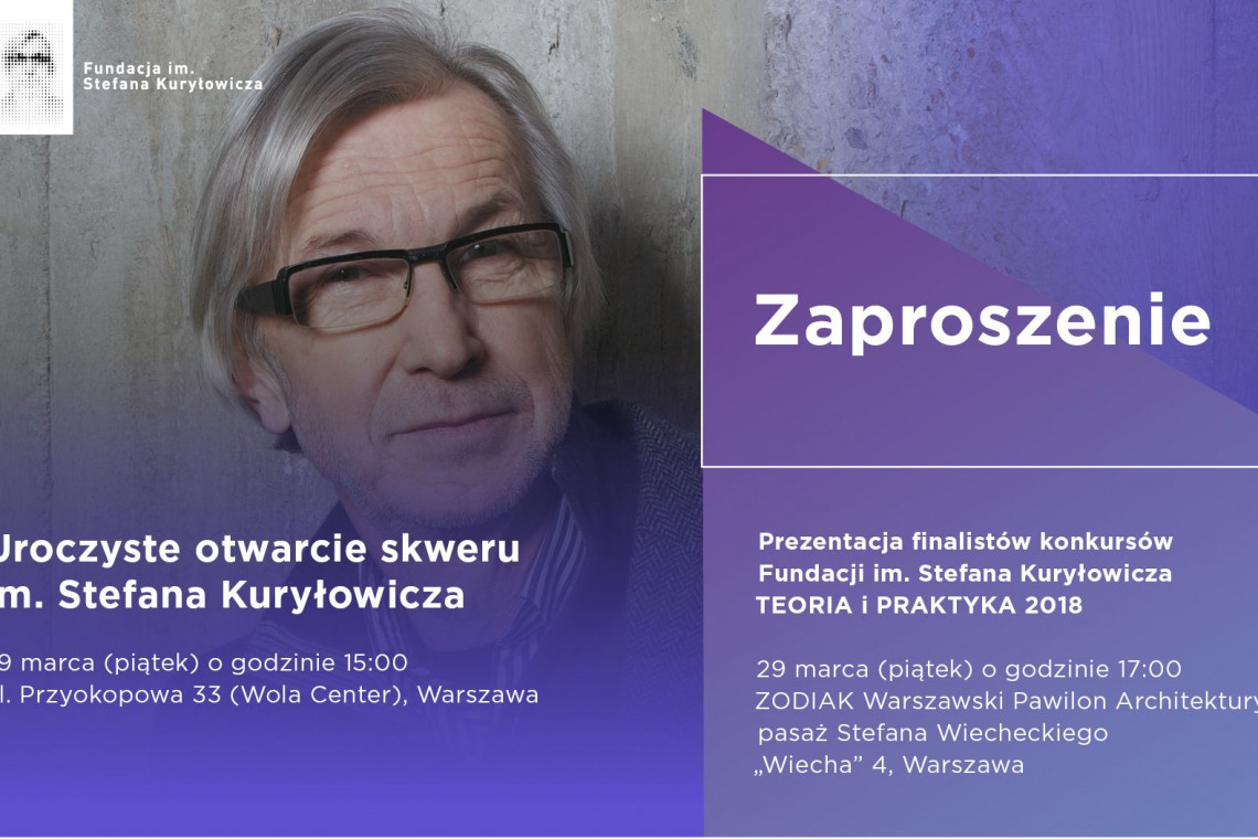 fot. mat. prasowe Warszawski skwer zyskuje imię Stefana Kuryłowicza