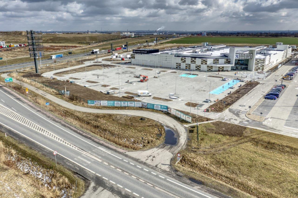 fot. mat. pras. Budowa Silesia Outlet na ostatniej prostej. To projekt IMB Asymetria