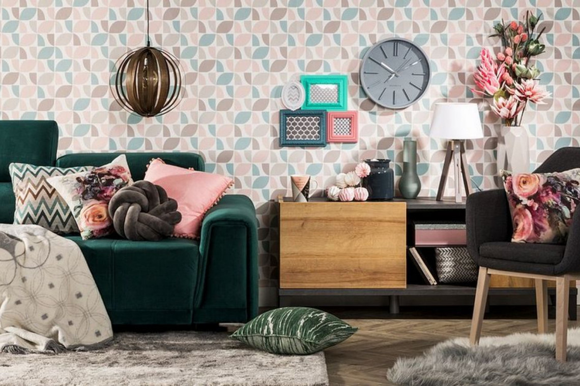 Wnętrze w stylu retro z odrobiną nowoczesności
