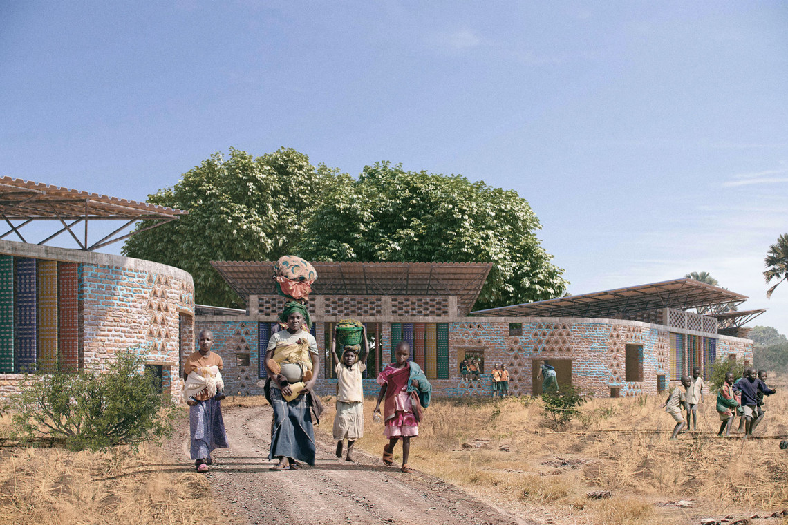Całość została zaplanowana przez architektów z JeJu Studio i Arh+, którzy spędzili w Ulyankulu kilka miesięcy i całość projektu wykonali pro publico bono fot. mat. arch. Polscy architekci spędzili kilka miesięcy w Tanzanii. Zaprojektowali wyjątkową szkołę z teatrem