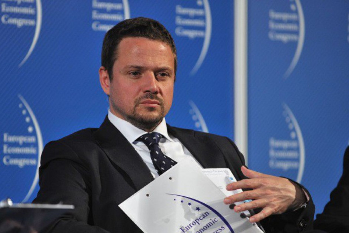 Prezydent Warszawy Rafał Trzaskowski Srebrna z planem miejscowym